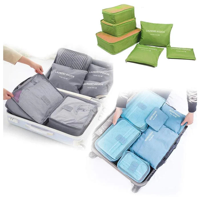 Waterproof Travel Packing Cubes – 6-Piece Set